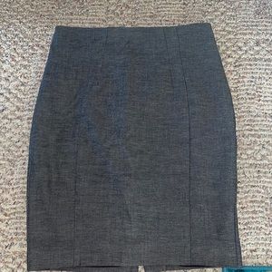 Gray pencil skirt